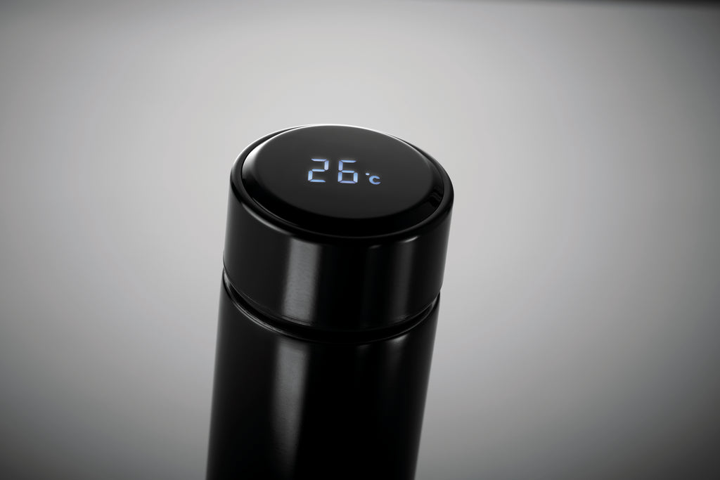 POLE – Bottle with touch thermometer – item picture open