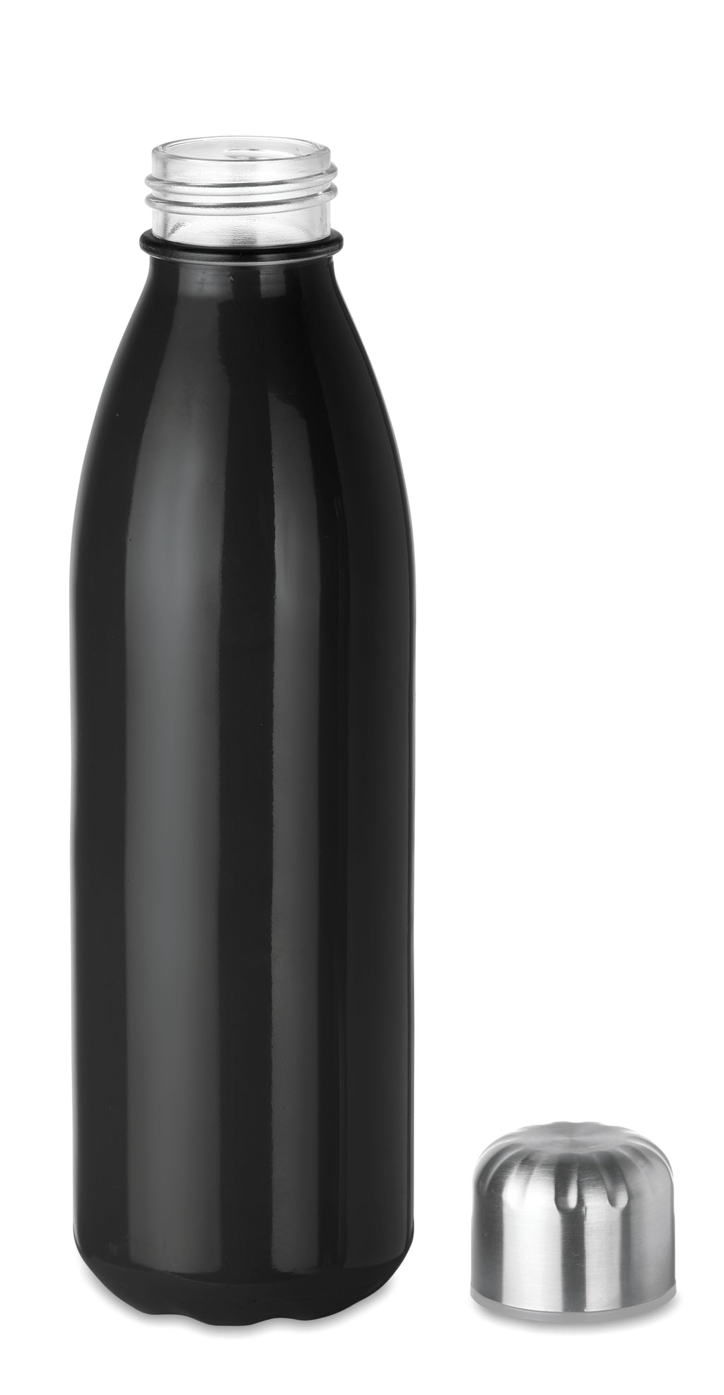 ASPEN GLASS – Glass drinking bottle 650ml – item picture side