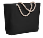MENORCA – Beach bag with cord handle – Black