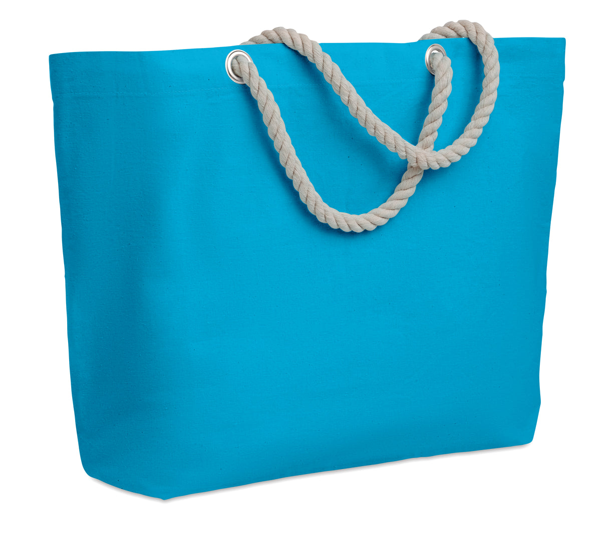 MENORCA – Beach bag with cord handle – Turquoise