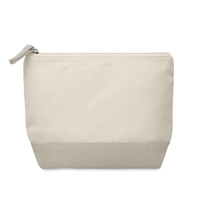 KLEUREN – Bicolour cotton cosmetic bag – Rope