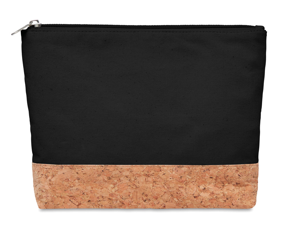 PORTO BAG – Cork & cotton cosmetic bag – Black