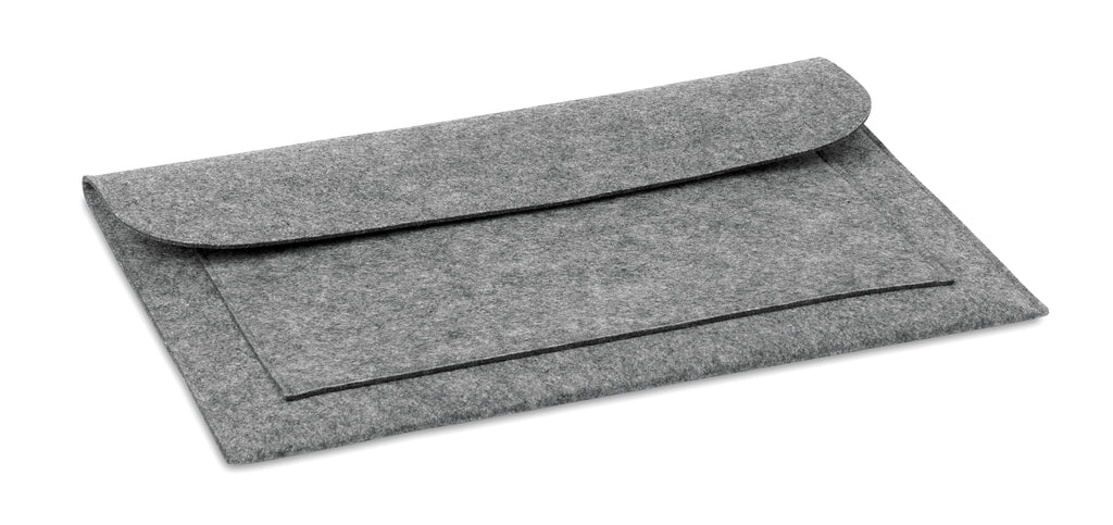 POUCHLO – 15 inch Felt laptop pouch – Grey