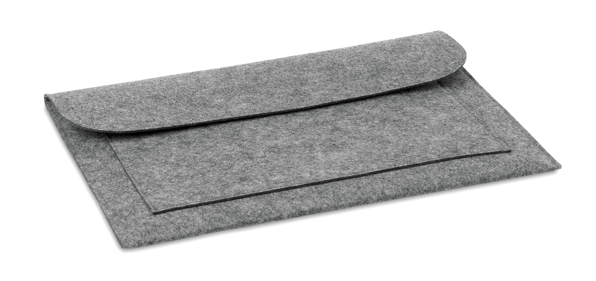POUCHLO – 15 inch Felt laptop pouch – Grey