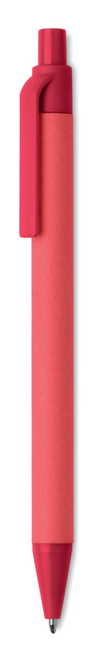 CARTOON COLOURED – Paper/PLA corn ball pen – Red