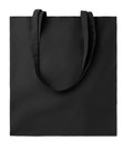 COTTONEL COLOUR++ – 180gr/m² cotton shopping bag – Black