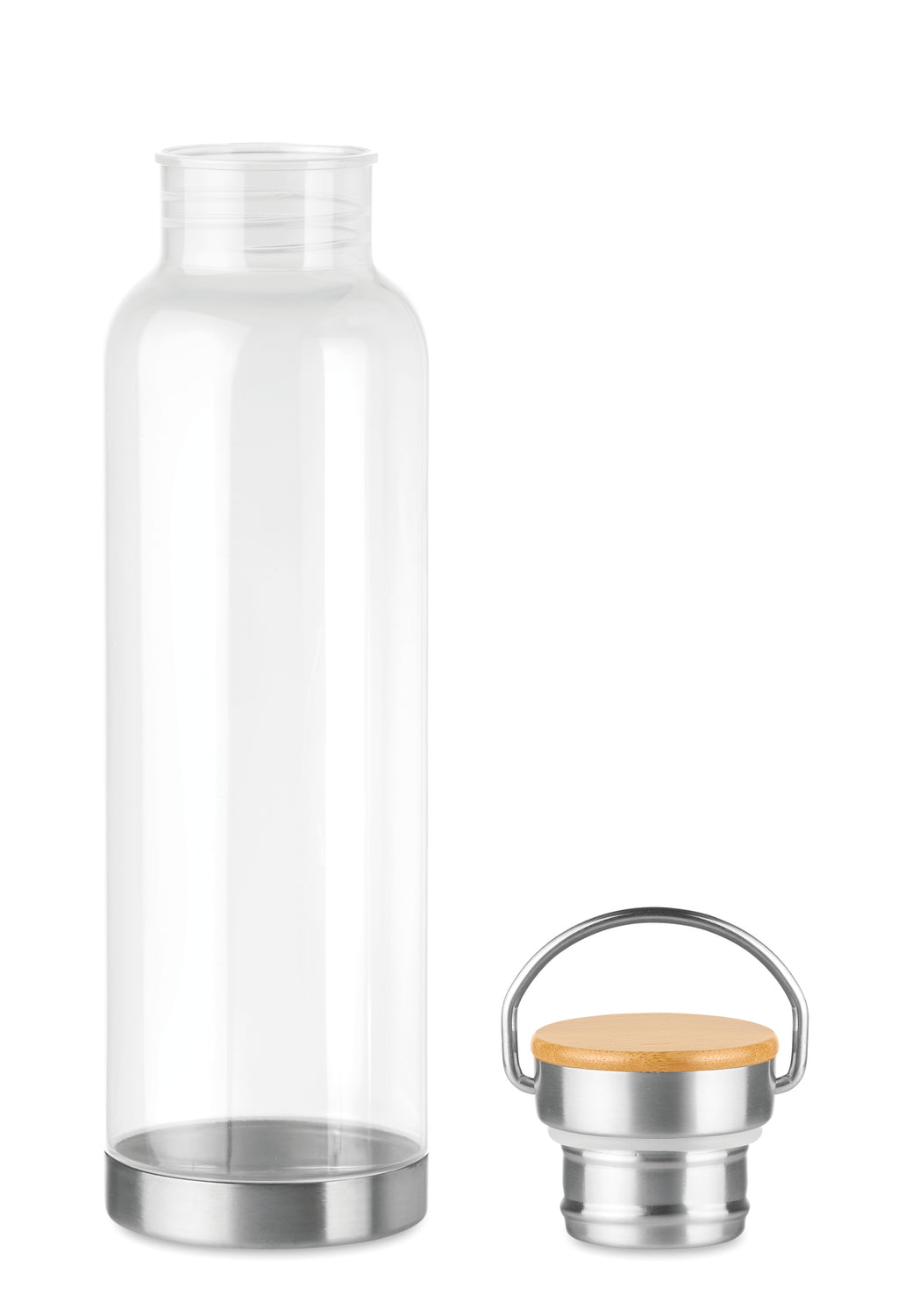 HELSINKI BASIC – Tritan 800ml bottle bamboo top – item picture open