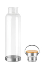 HELSINKI BASIC – Tritan 800ml bottle bamboo top – item picture open