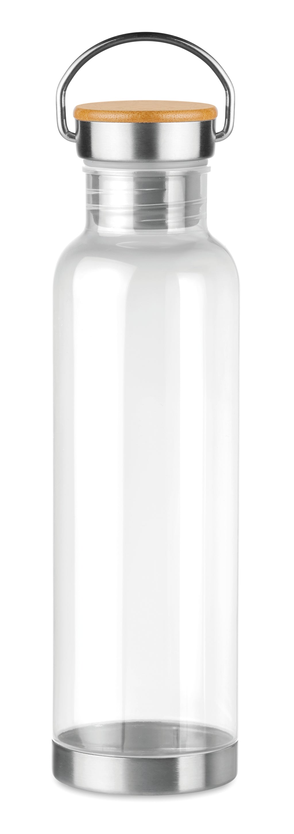 HELSINKI BASIC – Tritan 800ml bottle bamboo top – Transparent