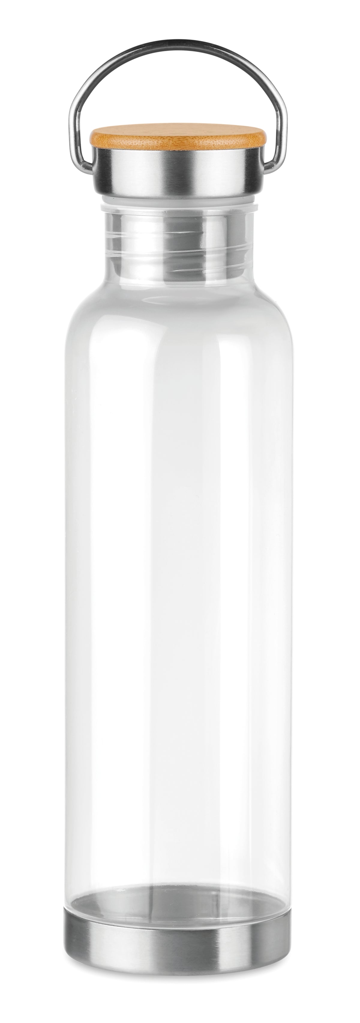 HELSINKI BASIC – Tritan 800ml bottle bamboo top – Transparent