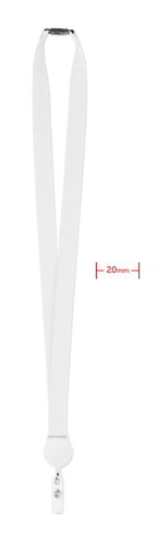 ZIP LANYARD – Lanyard retractable clip – White