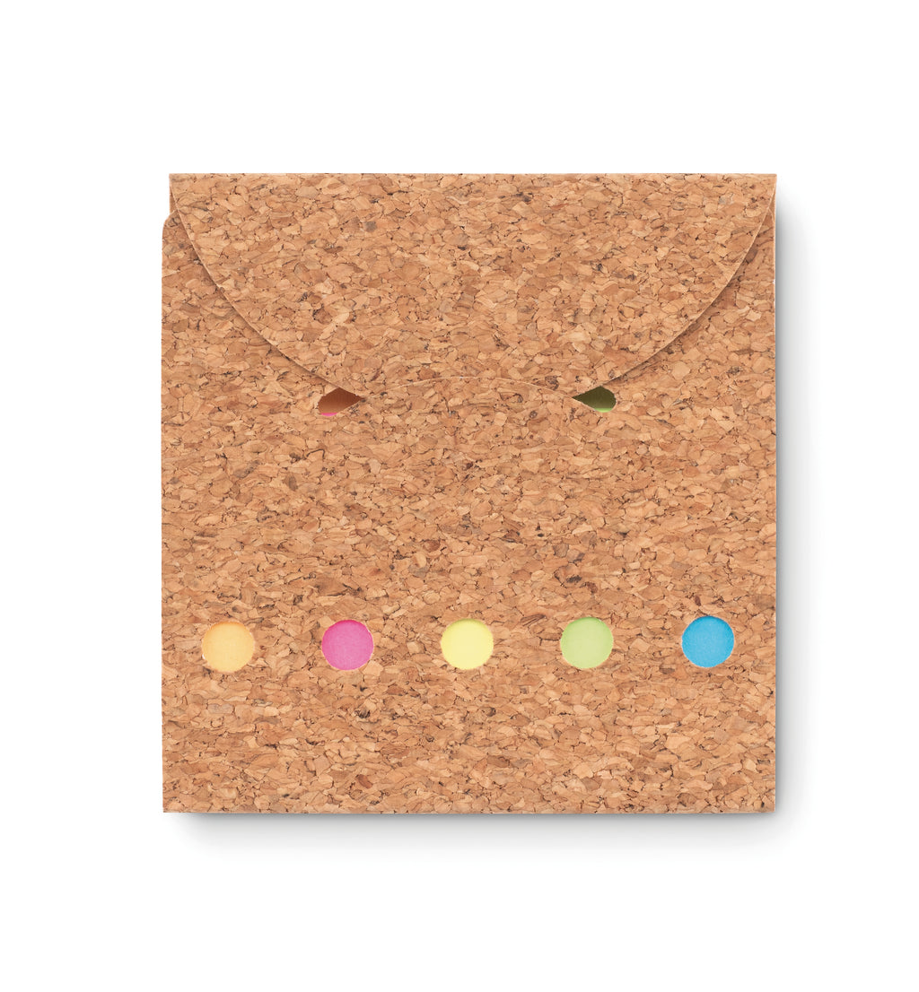 FOLDCORK – Cork sticky note memo pad – Beige