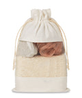 CUIDA SET – Bath set in cotton pouch – Beige