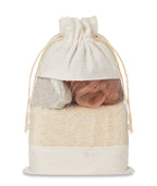 CUIDA SET – Bath set in cotton pouch – Beige
