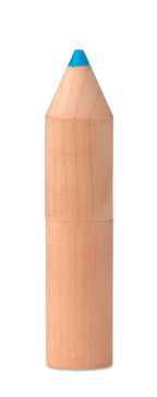 PETIT COLORET – 6 pencils in wooden box – Wood