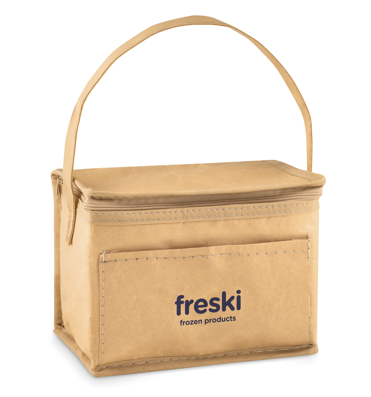 PAPERCOOL – 6 can woven paper cooler bag – item picture printed