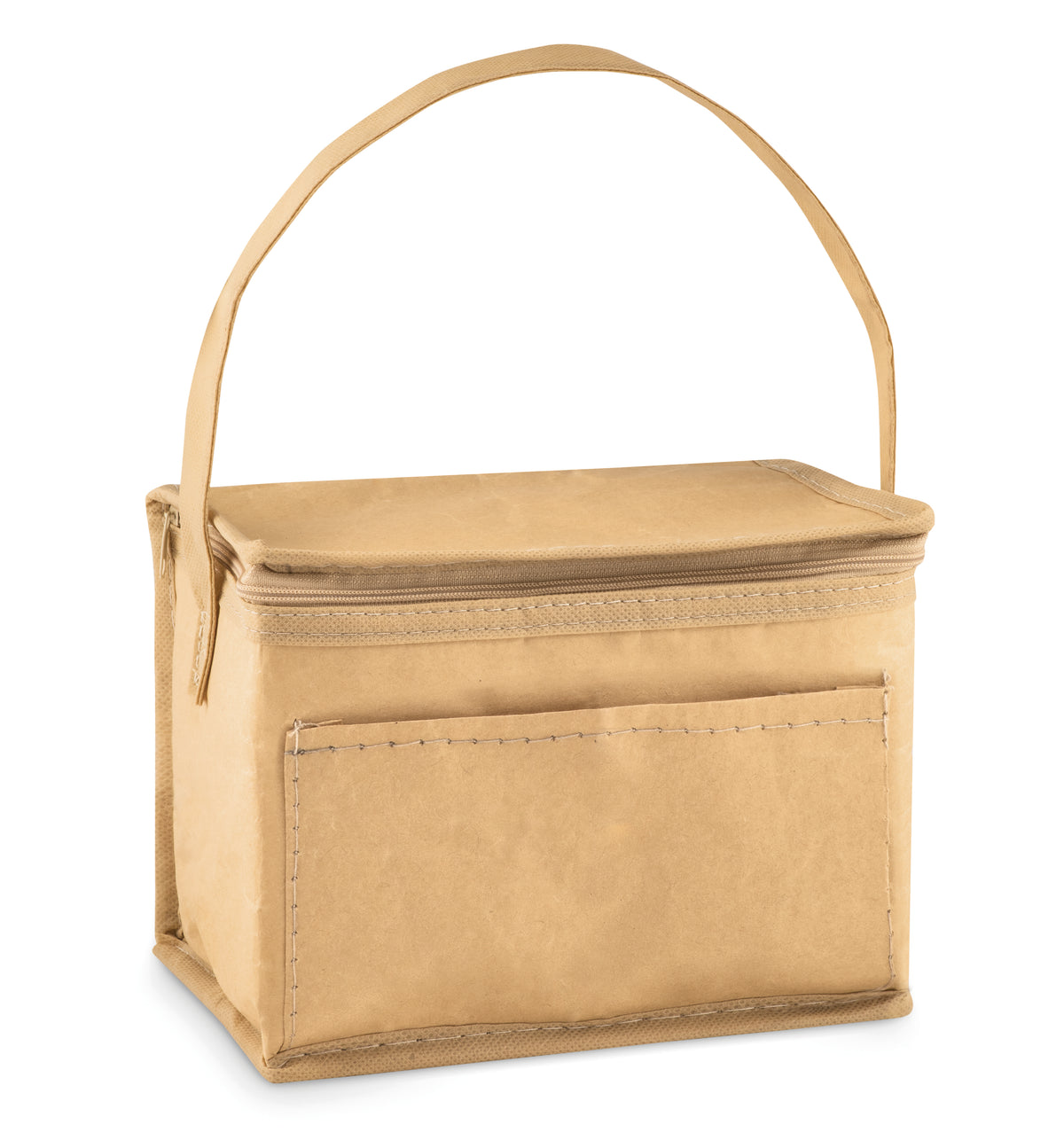 PAPERCOOL – 6 can woven paper cooler bag – Beige
