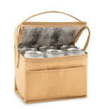 PAPERCOOL – 6 can woven paper cooler bag – item picture back
