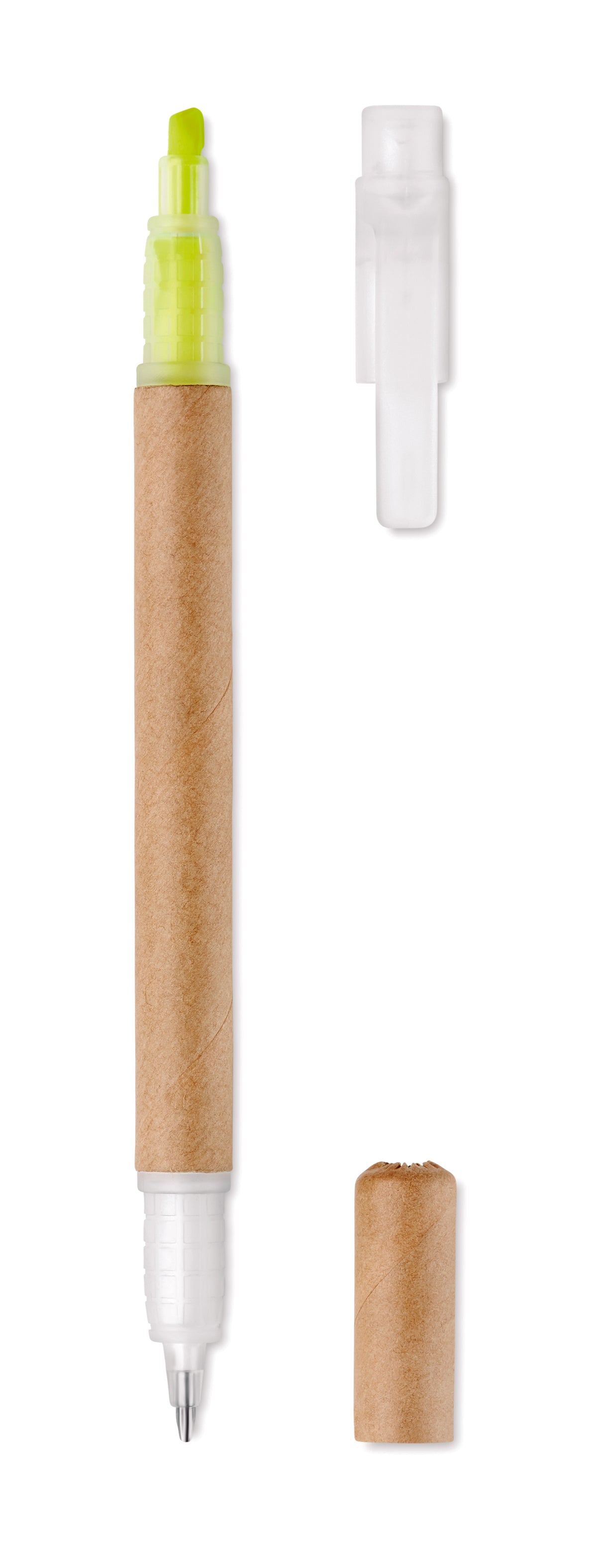 DUO PAPER – 2 in 1 carton pen highlighter – Yellow