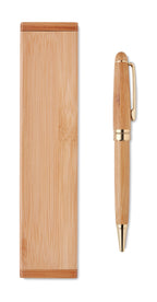 ETNA – Bamboo twist ball pen in box – item picture back