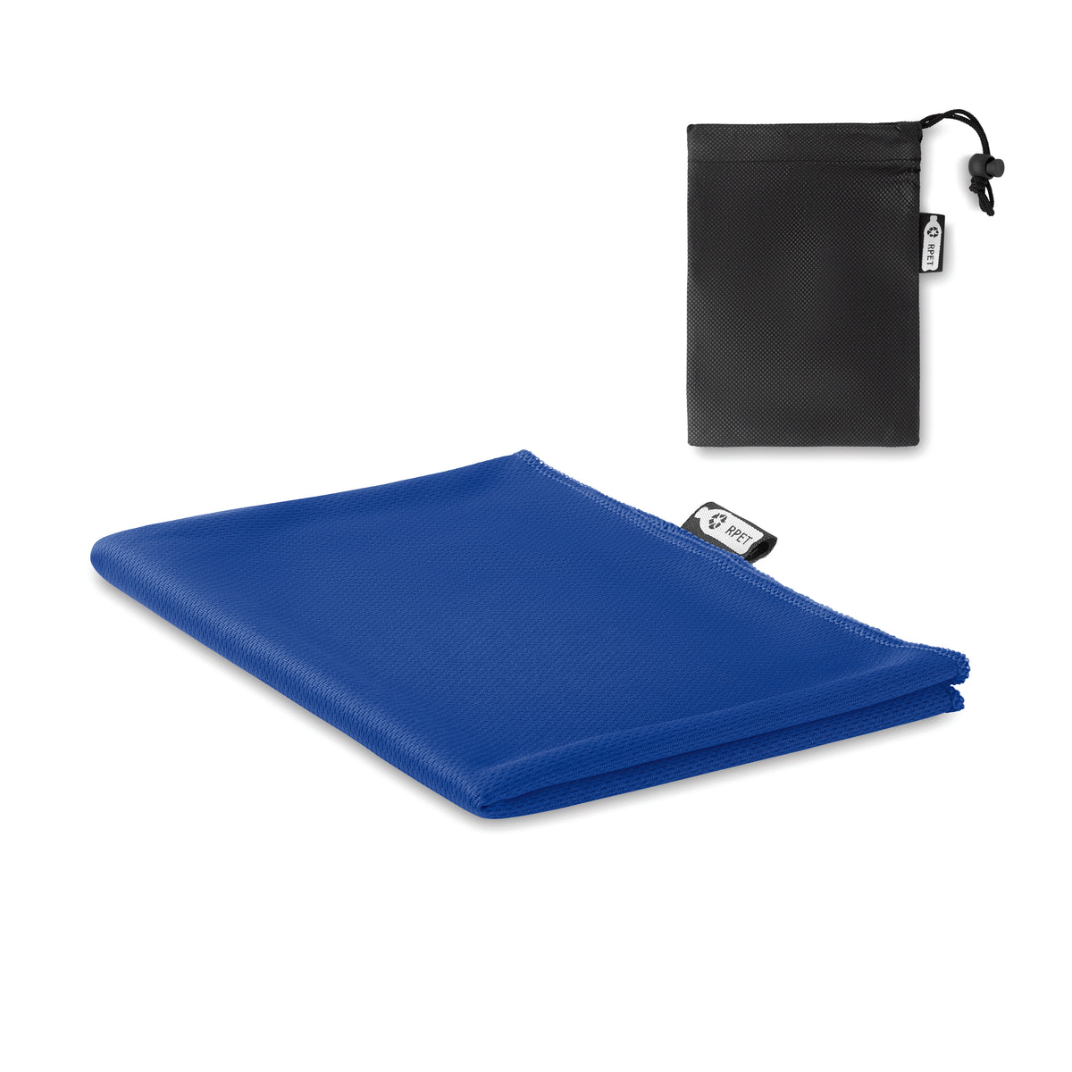 TUKO RPET – RPET sports towel and pouch – Royal Blue