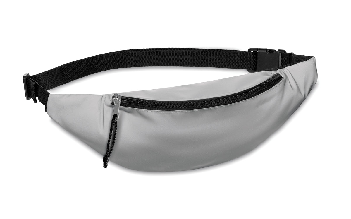VISIWAIST – High reflective waist bag – Matt Silver