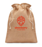JUTE SMALL – Small jute gift bag 14 x 22 cm – item picture printed