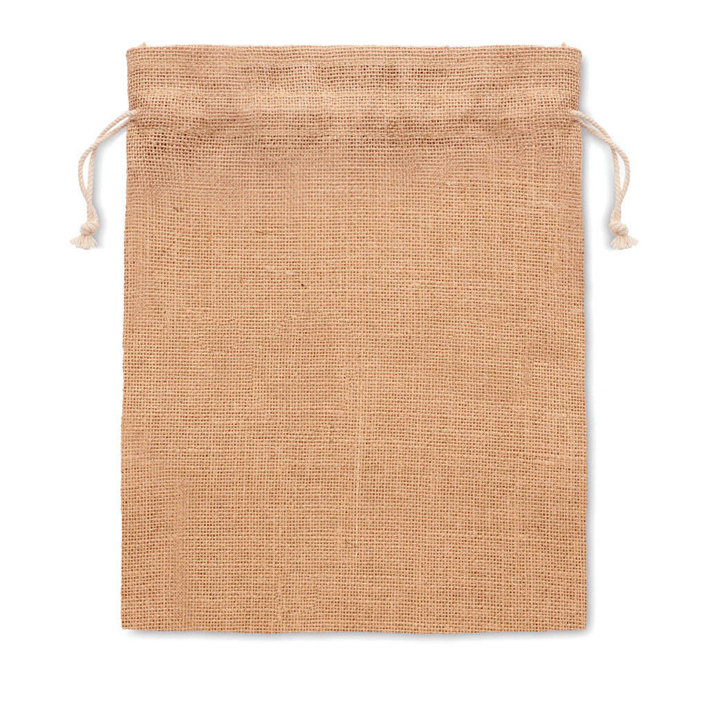 JUTE MEDIUM – Medium jute gift bag 25 x 32cm – item picture back