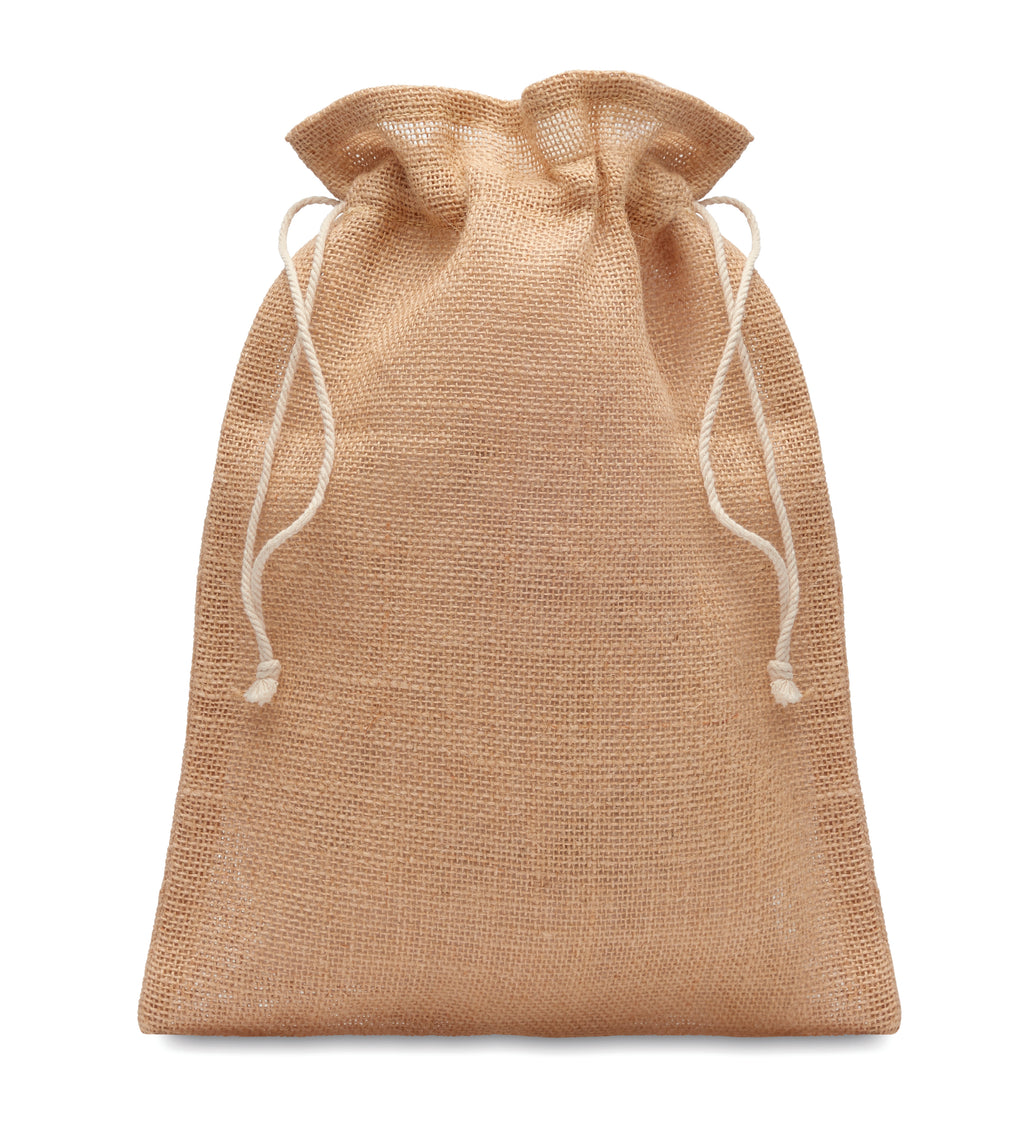JUTE MEDIUM – Medium jute gift bag 25 x 32cm – Beige
