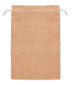 JUTE LARGE – Large jute gift bag 30x47 cm – item picture back