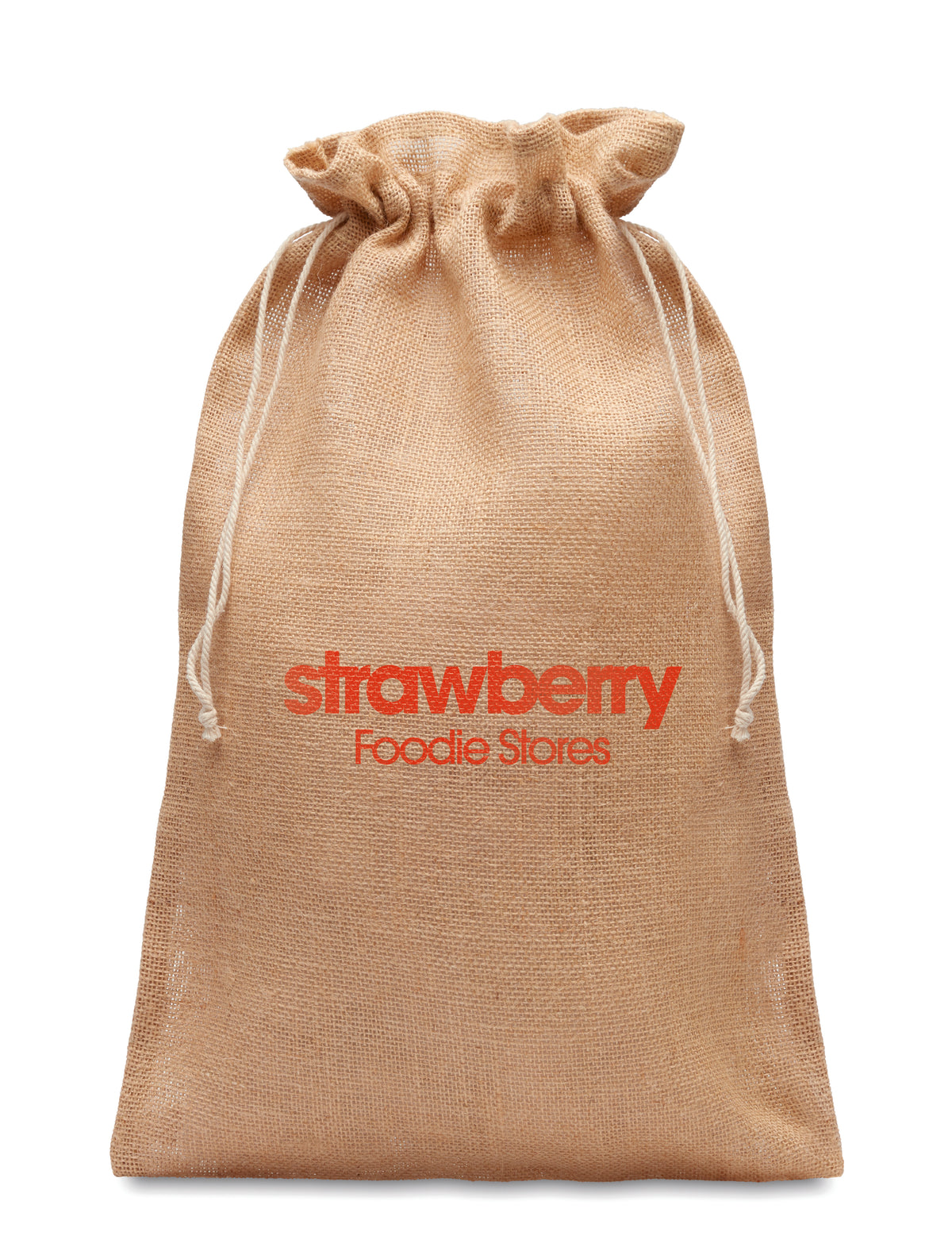 JUTE LARGE – Large jute gift bag 30x47 cm – item picture printed
