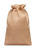 JUTE LARGE – Large jute gift bag 30x47 cm – Beige