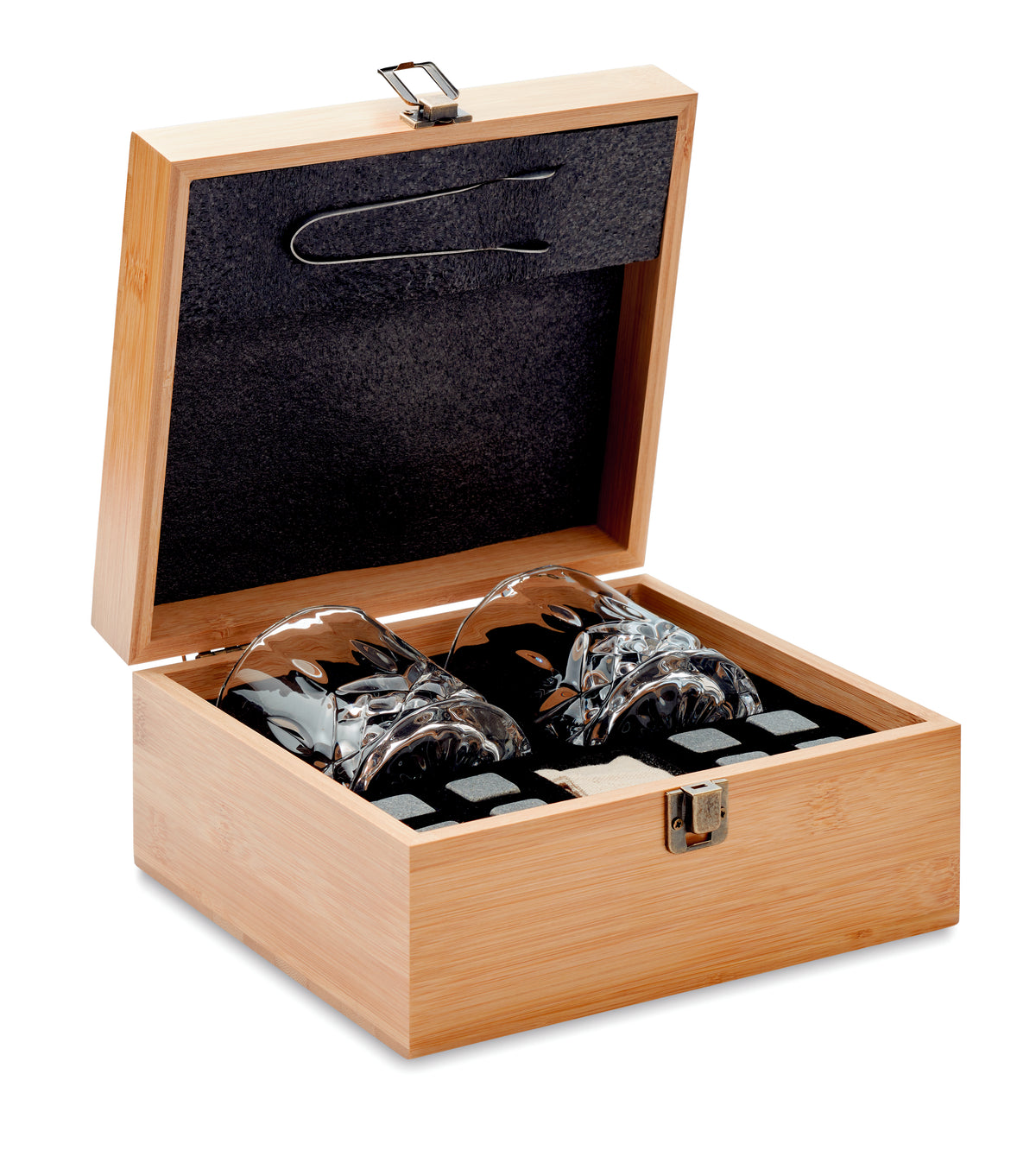 INVERNESS – Whisky set in bamboo box – Wood