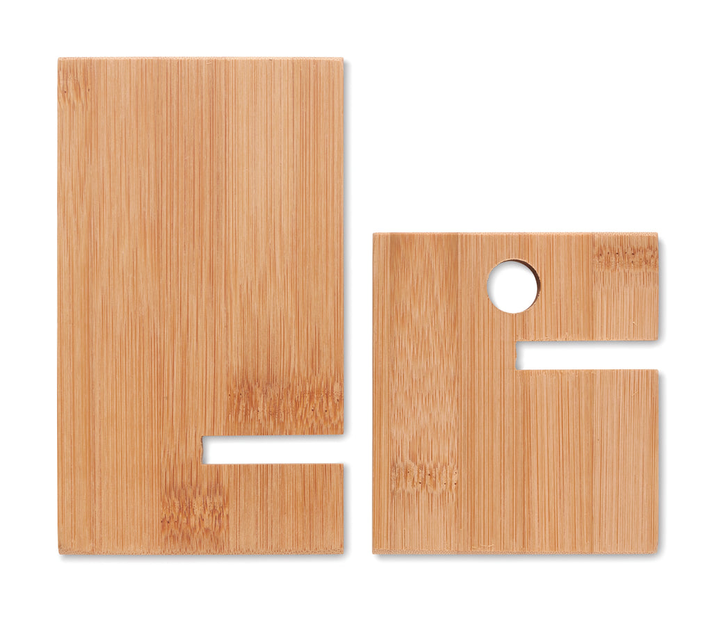 WHIPPY – Bamboo phone stand/ holder – item picture open
