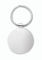 BALLARAT – Round key ring metal bamboo – item picture back