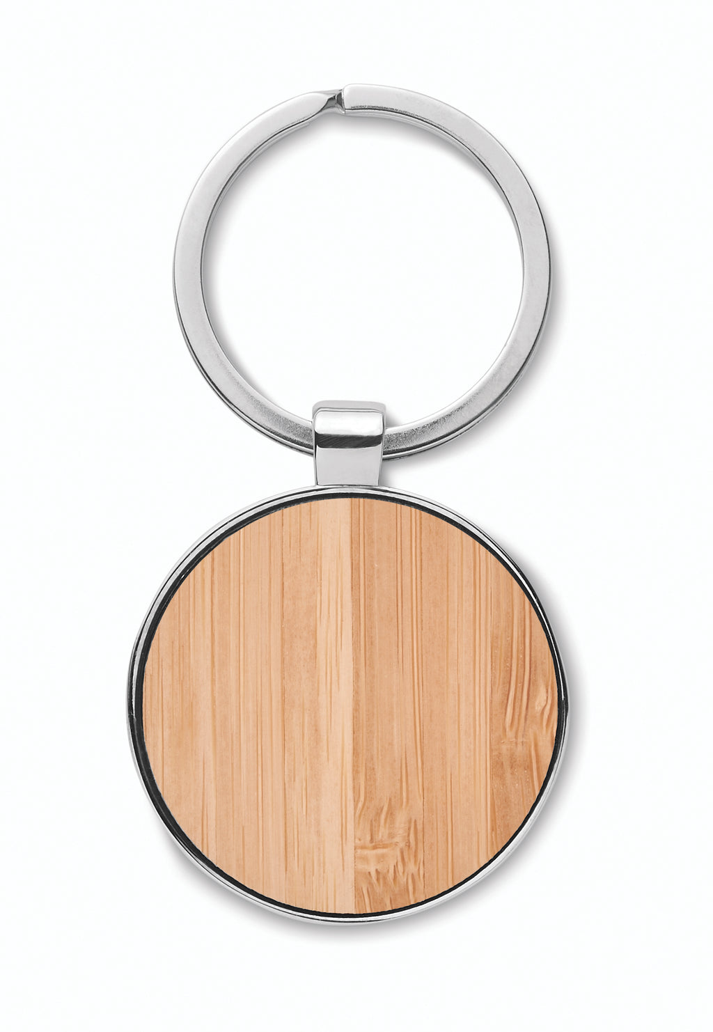 BALLARAT – Round key ring metal bamboo – item picture top