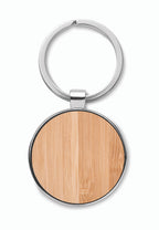 BALLARAT – Round key ring metal bamboo – item picture top