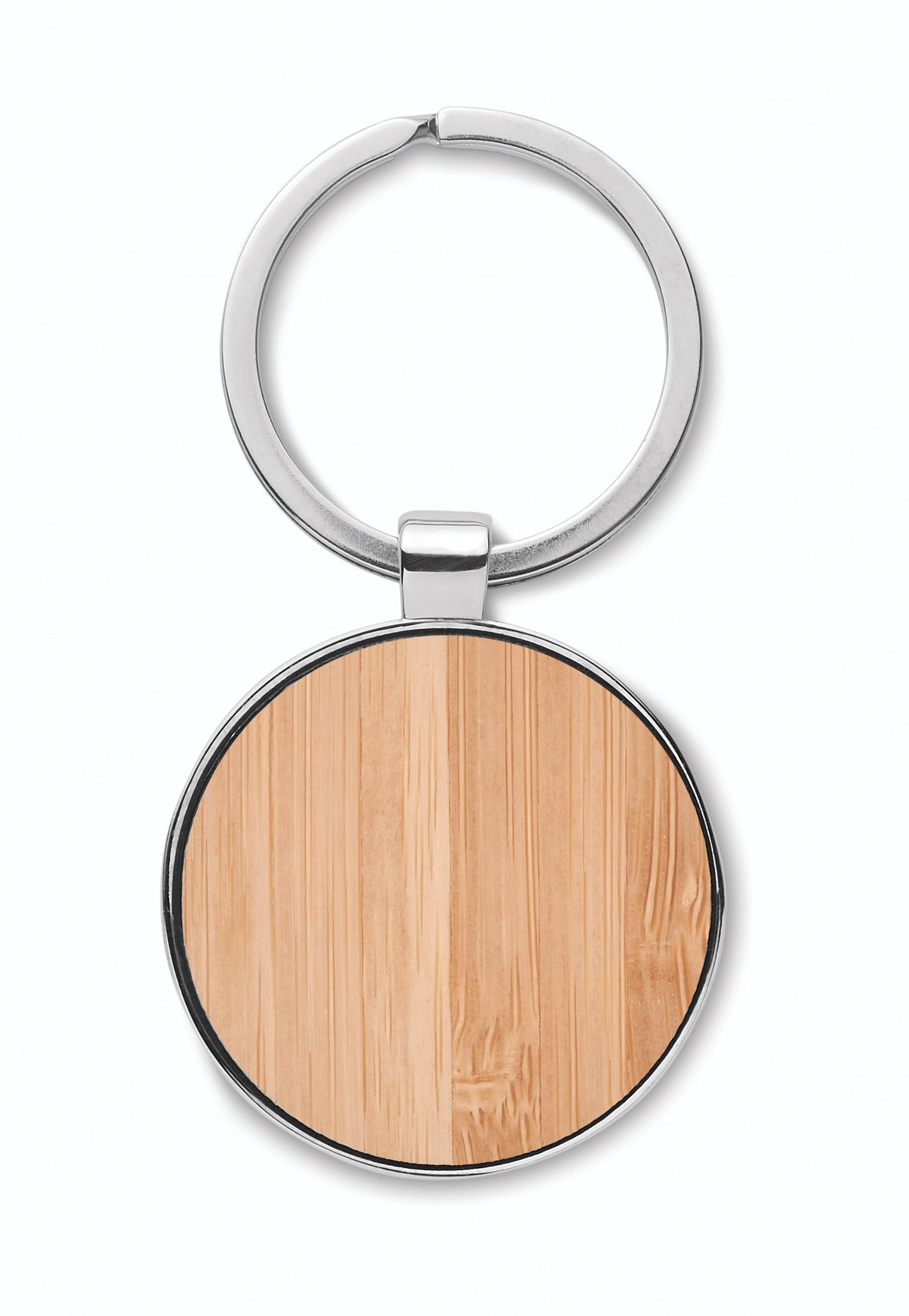 BALLARAT – Round key ring metal bamboo – item picture top