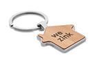 BURNIE – House key ring metal bamboo – item picture printed