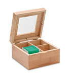 CAMPO TEA – Bamboo tea box – item picture open