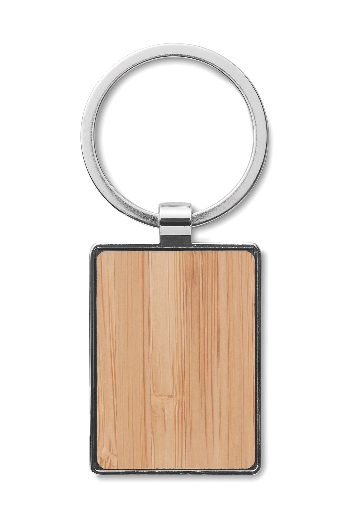 BENDIGO – Rectangular key ring bamboo – item picture top