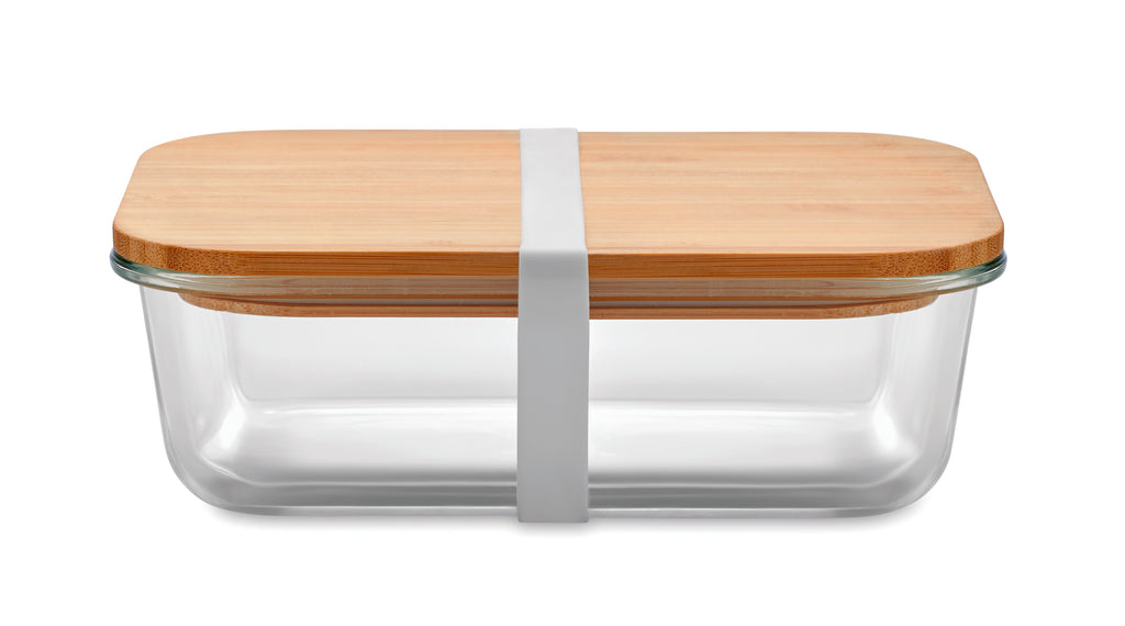 TUNDRA LUNCHBOX – Glass lunchbox with bamboo lid – Transparent