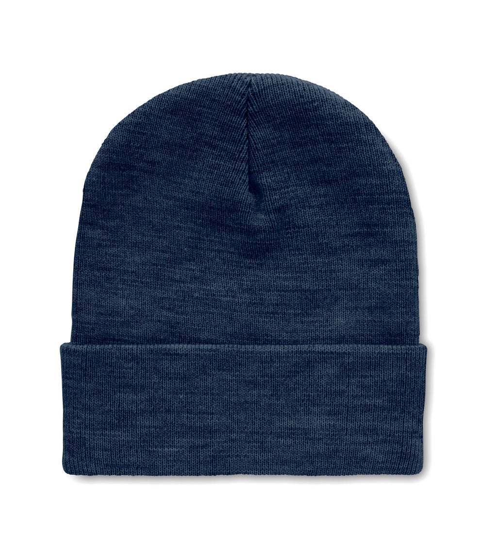 POLO RPET – Beanie in RPET with cuff – Blue