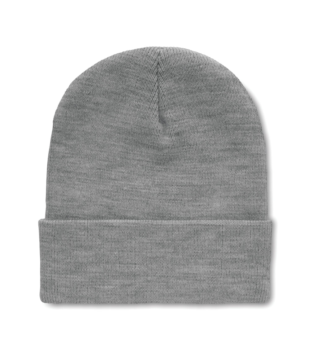 POLO RPET – Beanie in RPET with cuff – White/Grey