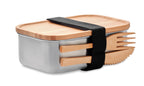 SAVANNA – Stainless steel lunchbox 600ml – Wood