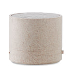 ROUND BASS+ – 3W speaker in wheat straw/ABS – item picture back