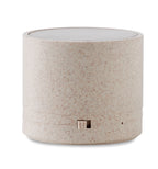 ROUND BASS+ – 3W speaker in wheat straw/ABS – item picture side