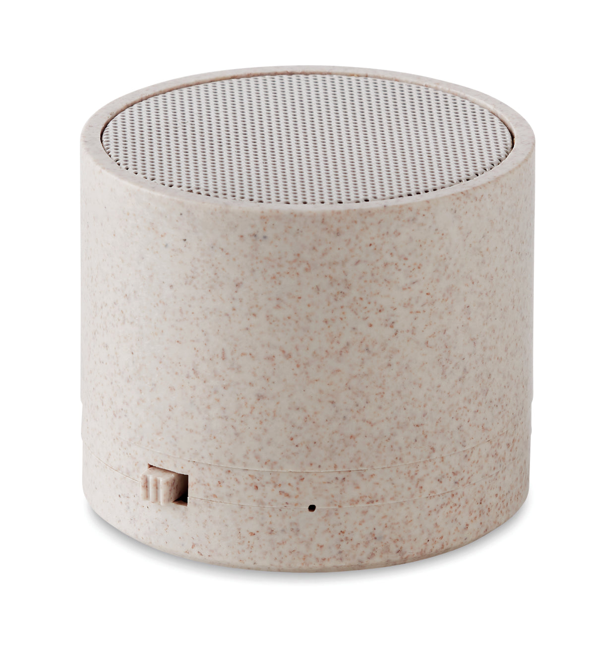 ROUND BASS+ – 3W speaker in wheat straw/ABS – Beige