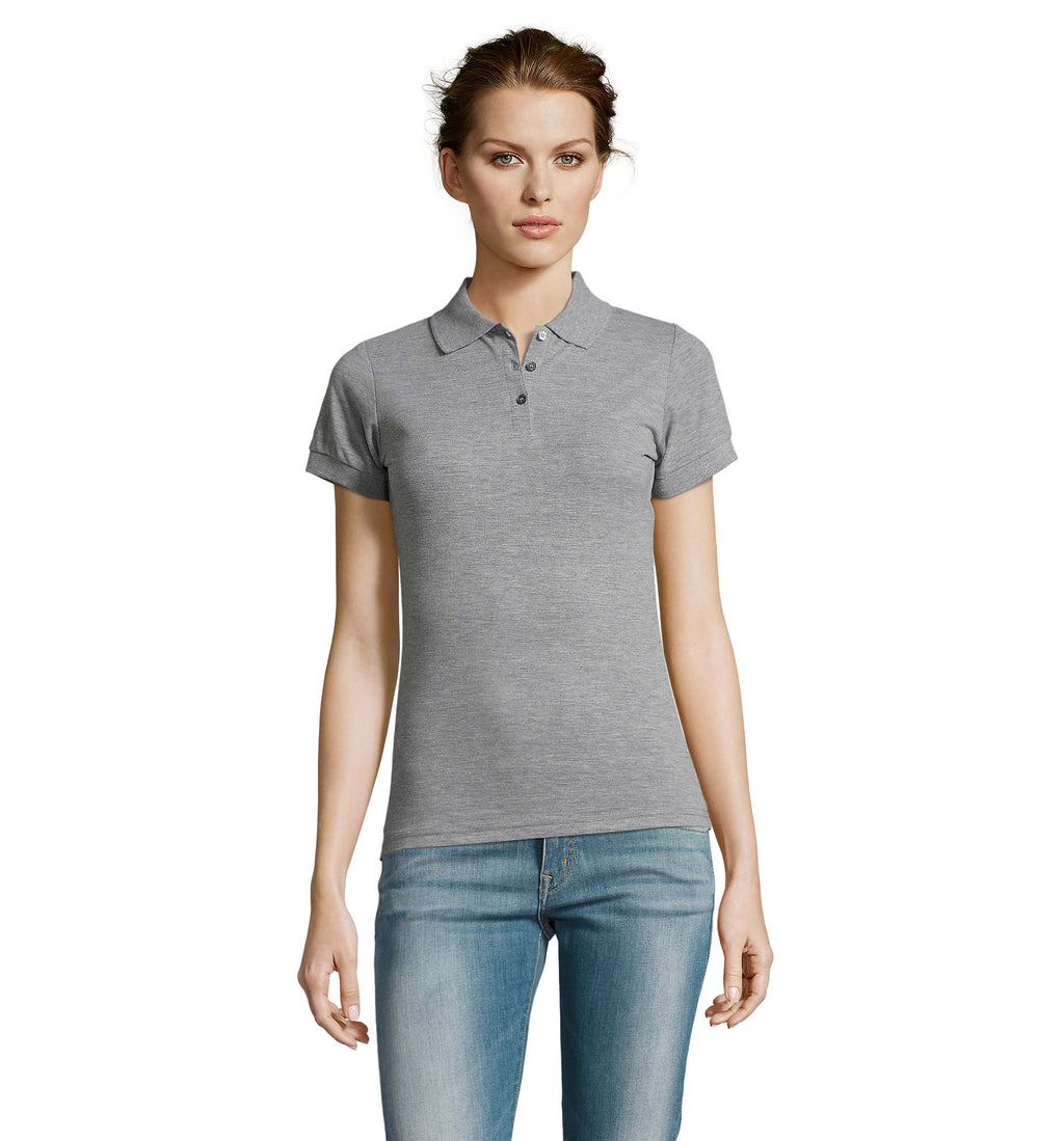 PRIME WOMEN – PRIME WOMEN POLO 200gr – Grey Melange 2
