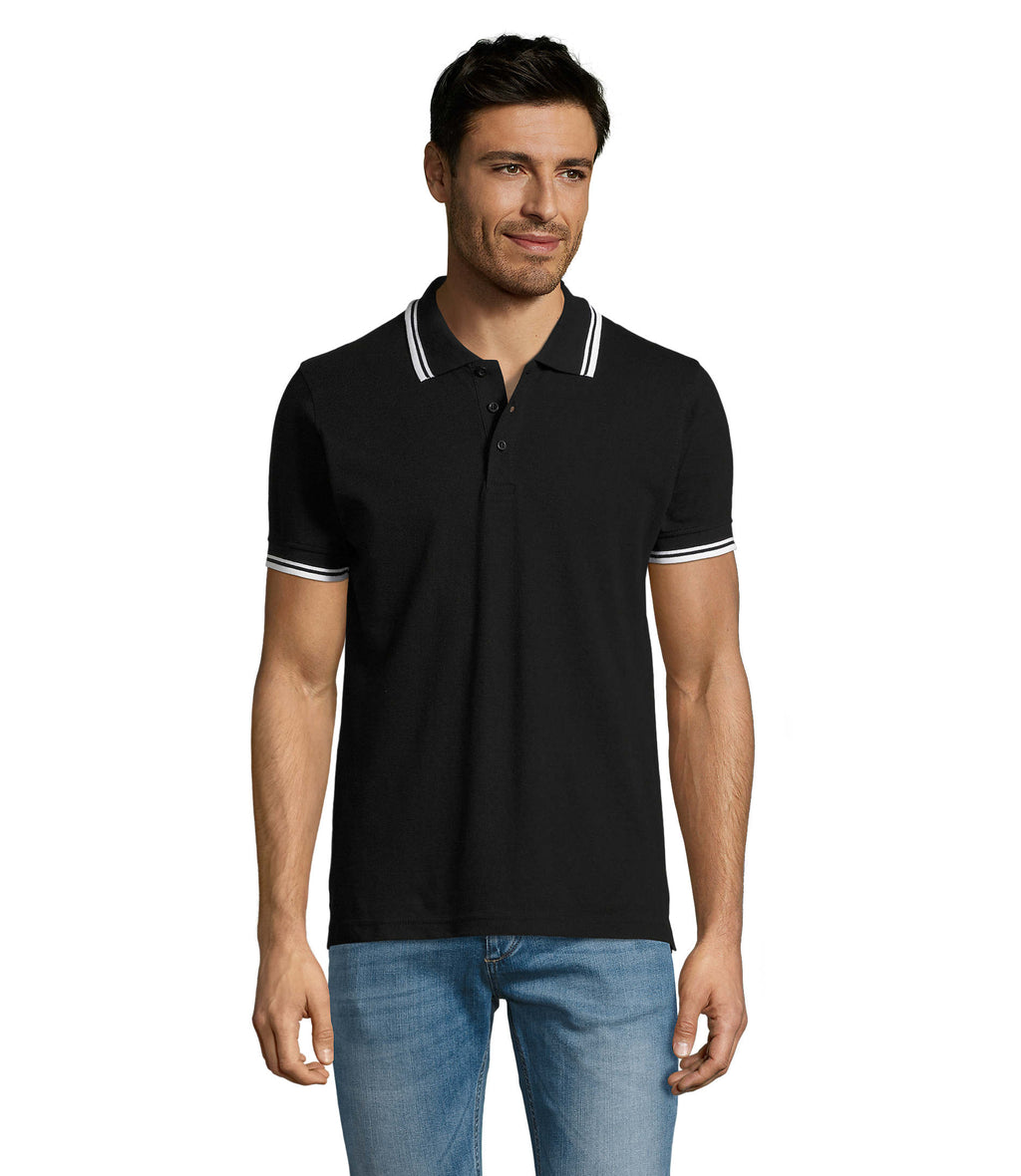 PASADENA MEN – PASADENA MEN POLO 200 – Black/White